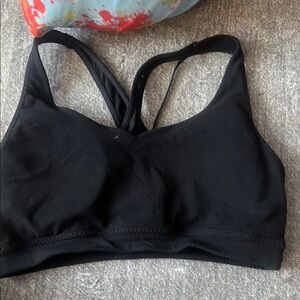 Athleta Black Racerback Sports Bra Intimates